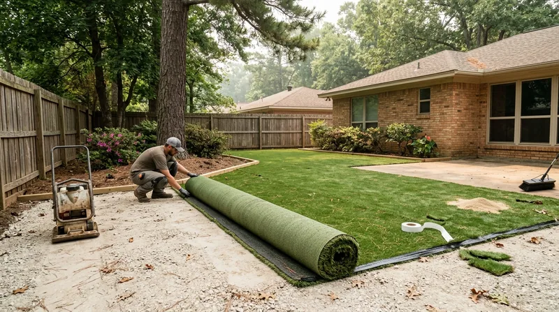 Residential Artificial Grass Installation Tyler